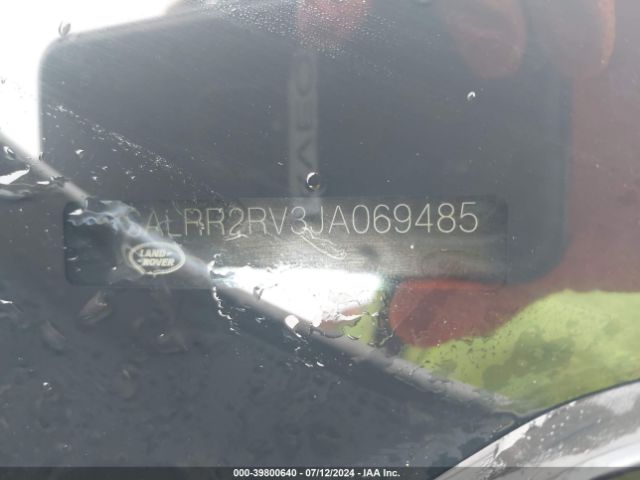 SALRR2RV3JA069485 Land Rover Discovery Hse