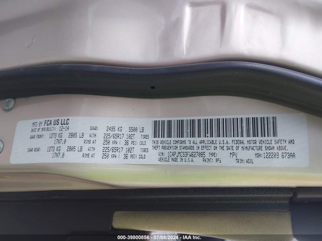 Jeep Cherokee Latitude 2015 1C4PJMCS3FW627085 Image 9