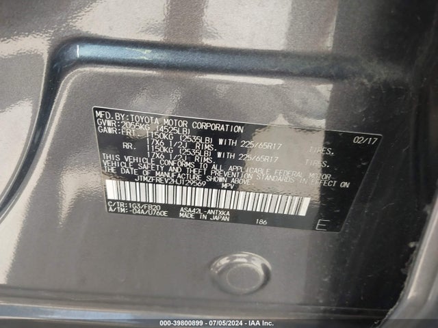 Toyota RAV4 LE 2017 JTMZFREV2HJ129569 Image 17