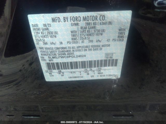 5LM5J7WC0PGL24024 Lincoln Aviator Reserve