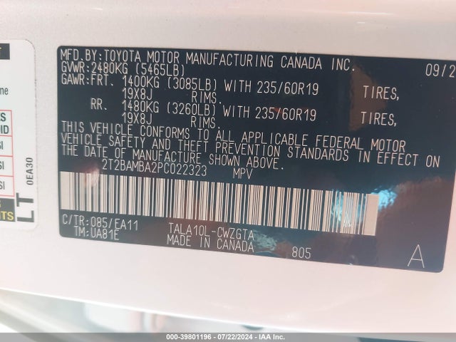 Lexus Rx 350 Premium 2023 2T2BAMBA2PC022323 Image 9