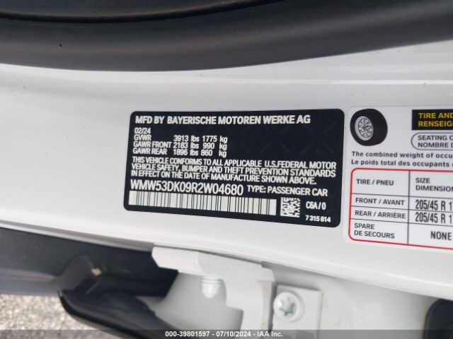 WMW53DK09R2W04680 Mini Hardtop Cooper S