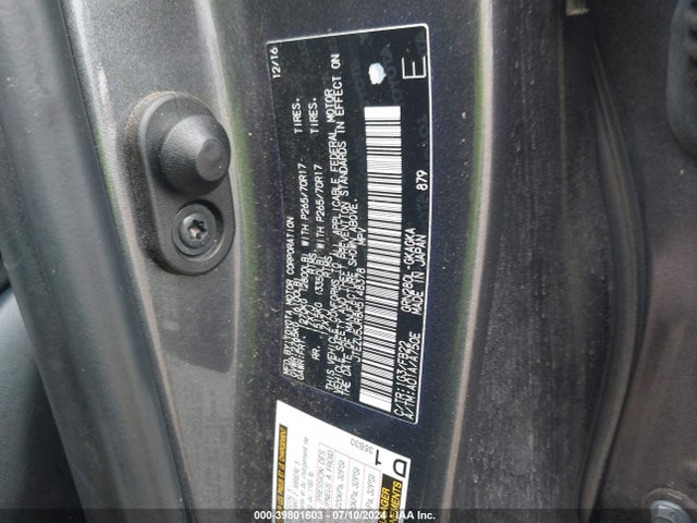 Toyota 4RUNNER SR5 2017 JTEZU5JR8H5148378 Image 9