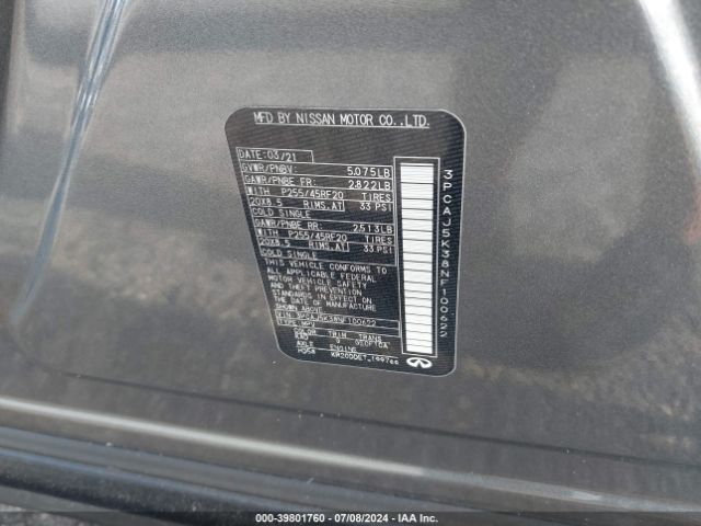 3PCAJ5K38NF100622 Infiniti Qx55 Essential Awd
