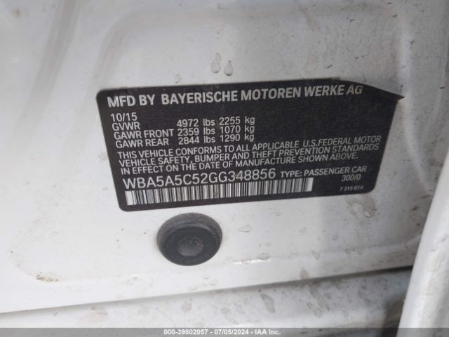 WBA5A5C52GG348856 BMW 528I