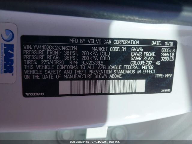 YV4102CK2K1463314 Volvo Xc90 T5 Momentum