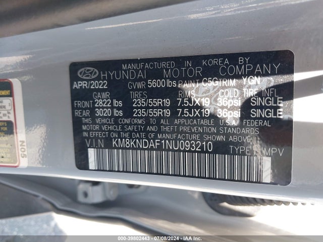 Hyundai Ioniq 5 Sel 2022 KM8KNDAF1NU093210 Image 9
