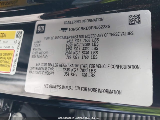 Chevrolet Suburban 2wd Ls 2023 1GNSCBKD8PR562236 Image 9