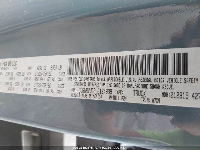 RAM Promaster 3500 2020 3C6URVJG8LE124939 Image 24