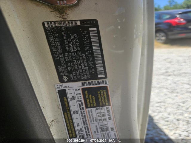 2009 MINI COOPER WMWMF73539TW85247 Photo 8