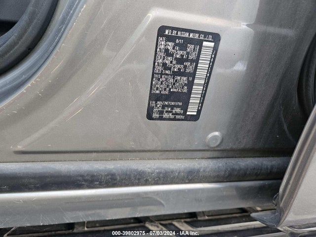 Aukcja sprzedaży 2012 Infiniti Qx56, vin: JN8AZ2NE7C9015769, numer aukcji: 39802975