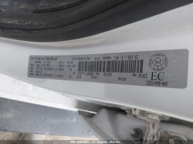1C6SRFMTXLN205961 RAM 1500 Big Horn