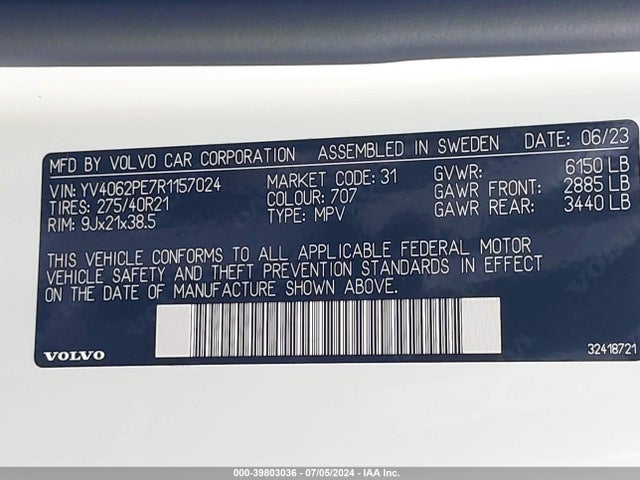 YV4062PE7R1157024 Volvo Xc90 B6 Plus Bright Theme 7-seater