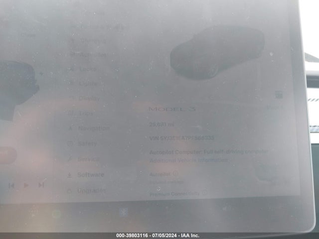 Tesla Model 3 Rear-wheel Drive 2023 5YJ3E1EA7PF588335 Image 7