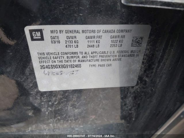 2G4GS5GX8G9182468 Buick Regal Turbo Premium Ii