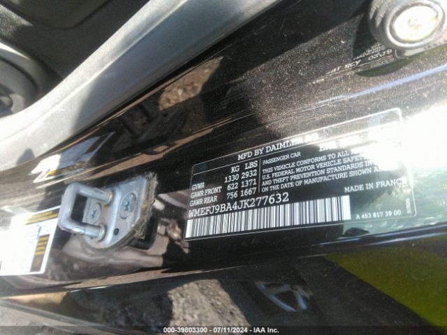 WMEFJ9BA4JK277632 Smart Fortwo Electric Drive Passion/prime/pure