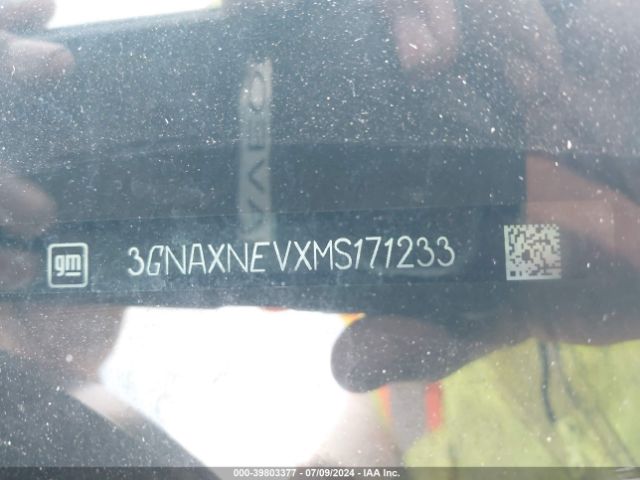 3GNAXNEVXMS171233 Chevrolet Equinox Fwd Premier