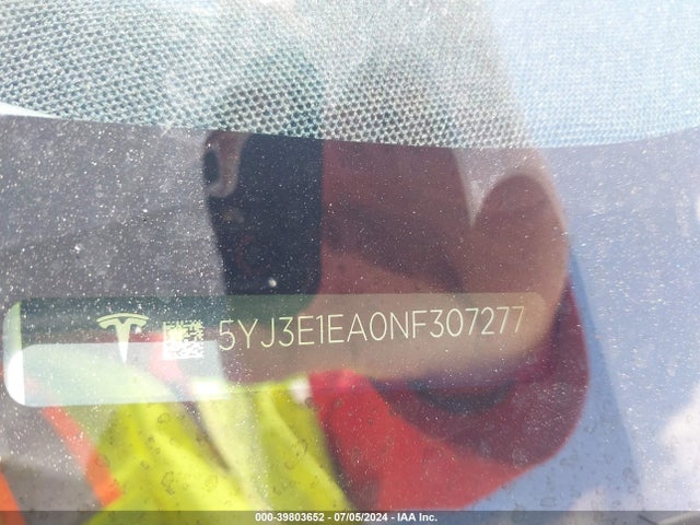 2022 TESLA MODEL 3 5YJ3E1EA0NF307277 Photo 8