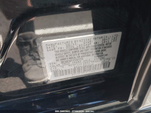 Nissan SENTRA SR 2015 3N1AB7AP1FY321775 Image 9