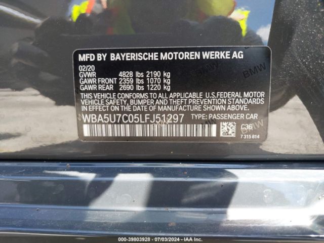WBA5U7C05LFJ51297 BMW 3 Series M340i