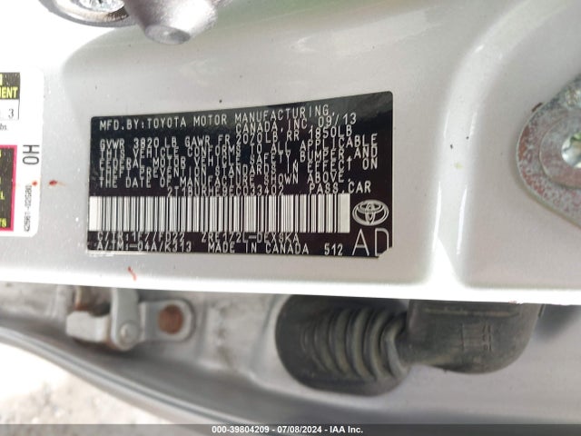 Toyota Corolla S Plus 2014 2T1BURHE9EC033402 Image 9