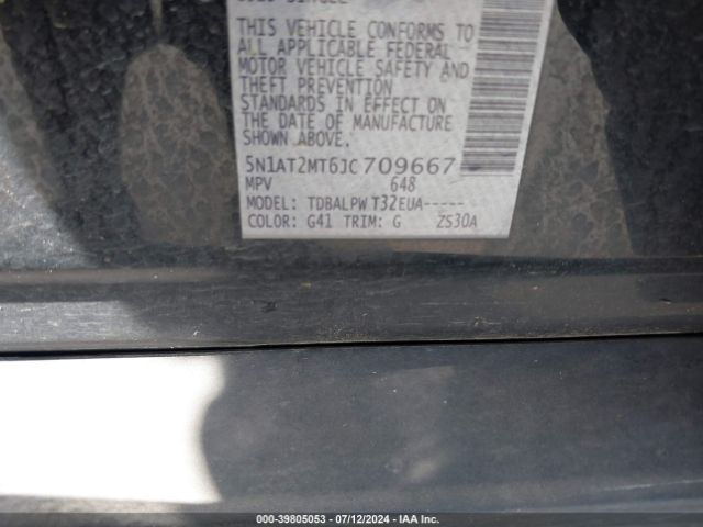 5N1AT2MT6JC709667 Nissan ROGUE S