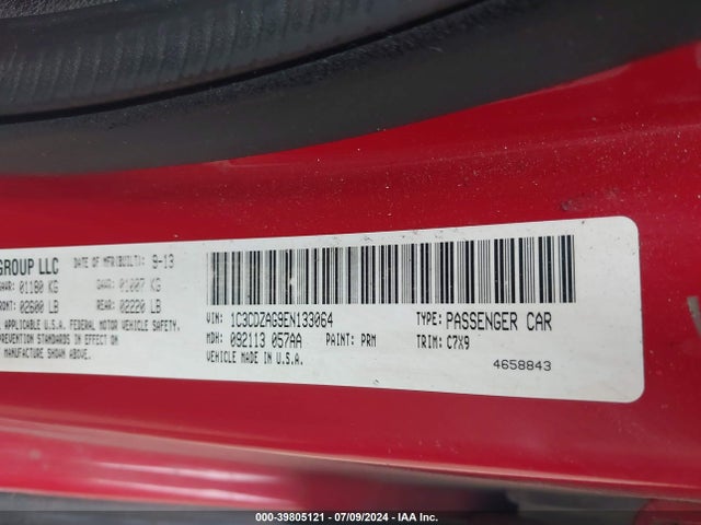 Dodge AVENGER SE 2014 1C3CDZAG9EN133064 Image 9
