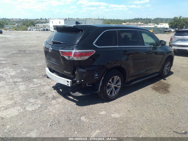 Toyota Highlander Xle V6 2015 5TDJKRFH6FS150071 Image 4