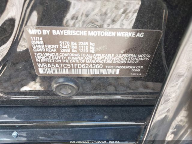 WBA5A7C51FD624360 BMW 528i Xdrive