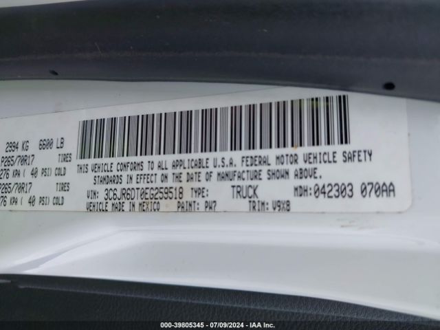 3C6JR6DT0EG259518 RAM 1500 Tradesman