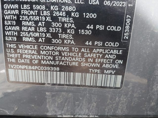1V2DNPE84PC039398 Volkswagen Id.4 Awd Pro