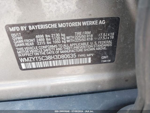 WMZYT5C38H3D80635 Mini Countryman Cooper S