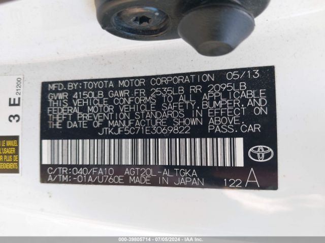 JTKJF5C71E3069822 Scion TC