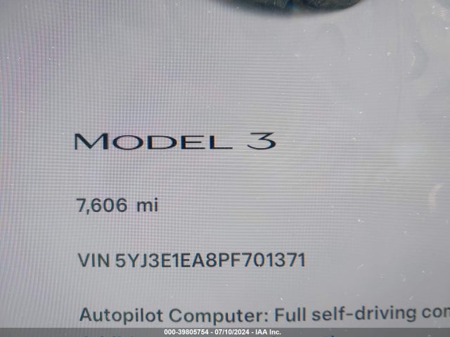 Tesla Model 3 Rear-wheel Drive 2023 5YJ3E1EA8PF701371 Image 16