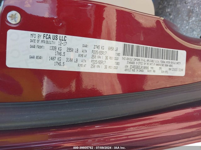 Dodge Grand Caravan Se 2018 2C4RDGBG5JR180906 Image 9