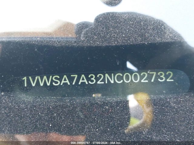 1VWSA7A32NC002732 Volkswagen Passat 2.0t Se