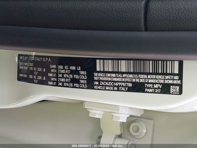 ZACNJDC14PPP67799 Jeep Renegade Trailhawk 4x4