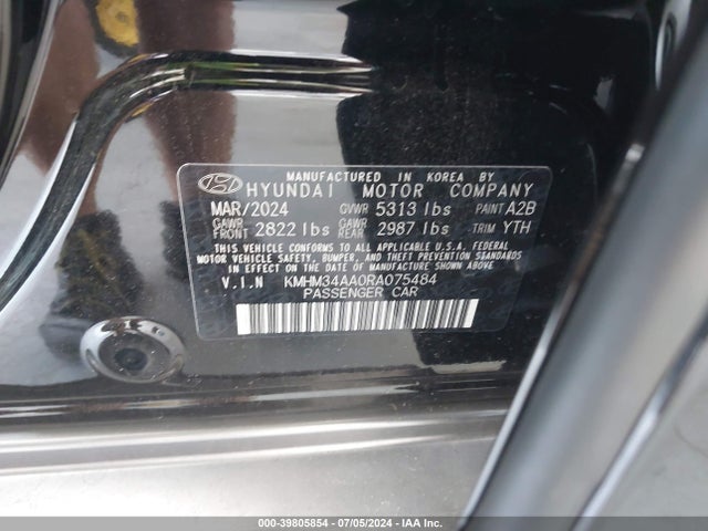 KMHM34AA0RA075484 Hyundai Ioniq 6 Sel