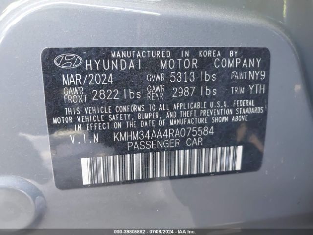 2024 HYUNDAI IONIQ 6 KMHM34AA4RA075584 Photo 8