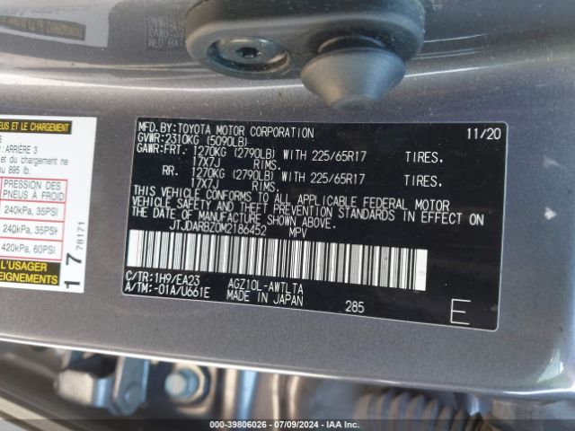 JTJDARBZ0M2186452 Lexus NX 300