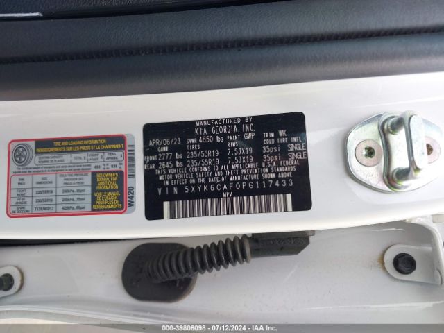 5XYK6CAF0PG117433 KIA Sportage X-line
