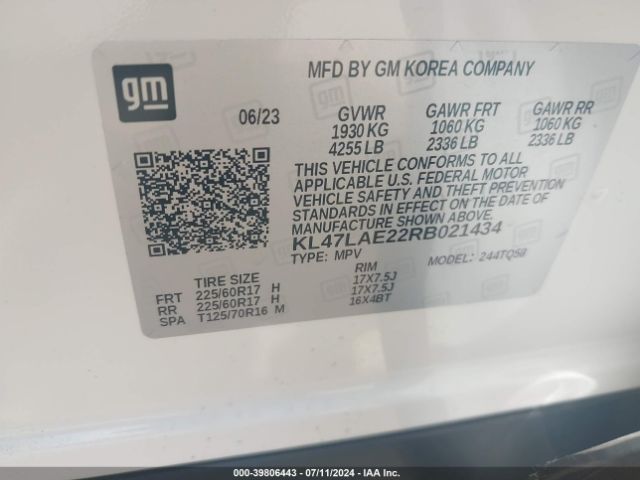 KL47LAE22RB021434 Buick Envista Preferred Fwd