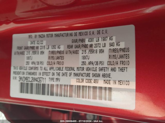 3MVDMBCL2NM409711 Mazda Cx-30 Preferred