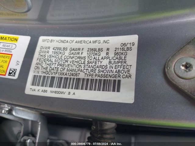 1HGCV1F1XKA124067 Honda ACCORD LX