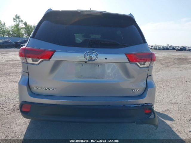 5TDKZRFH3JS264831 Toyota Highlander Xle
