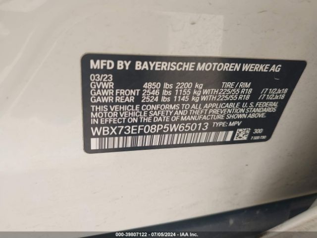 WBX73EF08P5W65013 BMW X1 Xdrive28i