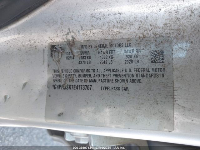 1G4PR5SK7E4173767 Buick Verano Convenience Group