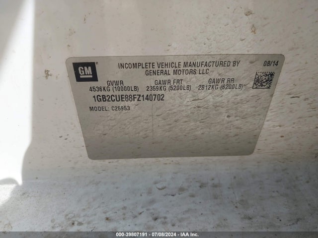 1GB2CUE88FZ140702 Chevrolet Silverado 2500hd Wt