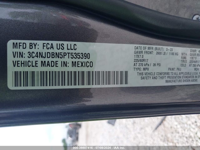 Jeep Compass Latitude 4x4 2023 3C4NJDBN5PT535390 Image 9