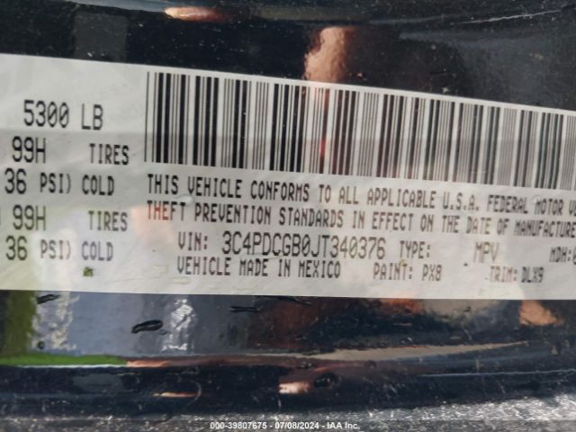 3C4PDCGB0JT340376 Dodge Journey Crossroad